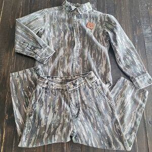 Bone Collector Camo Shirt/Twill Pants Set Boys Size 3T